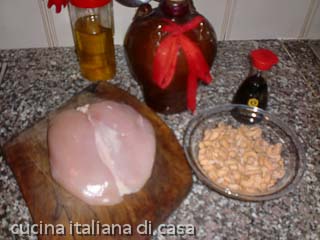 pollo con gli anacardi: ingredienti