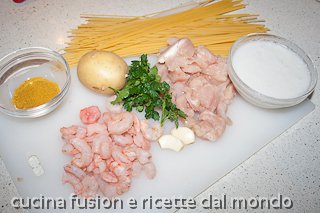 ingredienti per la ricetta: spaghetti fusion