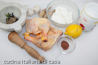 ingredienti pollo tandoori